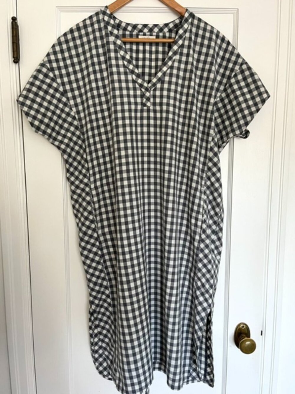 Pehr Mama Caftan Gingham Dress | Size M/L